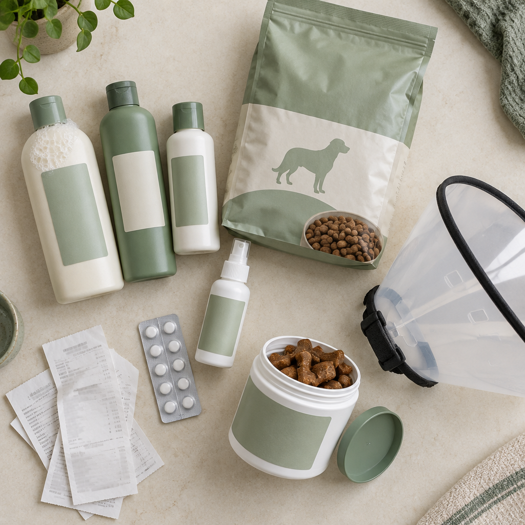 Shampoos, chews, pills, a cone and vet receipts: everything a dog owner has tried